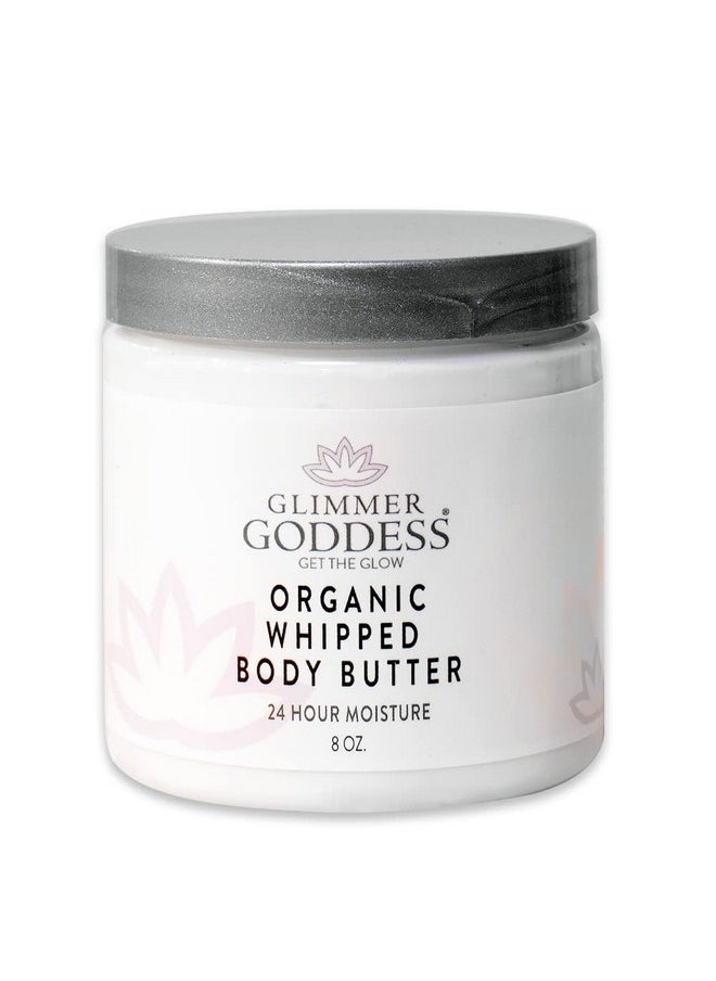 glimmer goddess GLIMMER GODDESS Organic Whipped Body Butter- Lavender Lemon, Vegan, 24 Hr Hydration, Less Stretch Marks, All Skin Types, Child-Safe, Organic, 8 oz  - Image 1