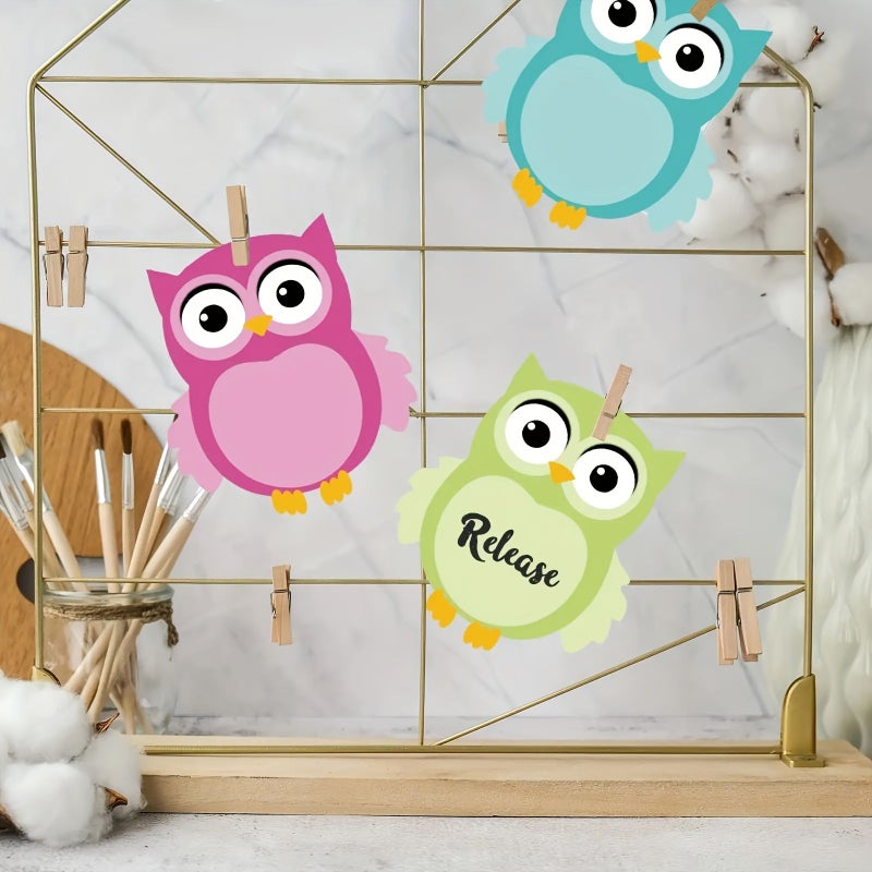 12pcs Cute Owl Animal Clip Art Note Pad For Reminder Study Office School And Home Organization - Image 5