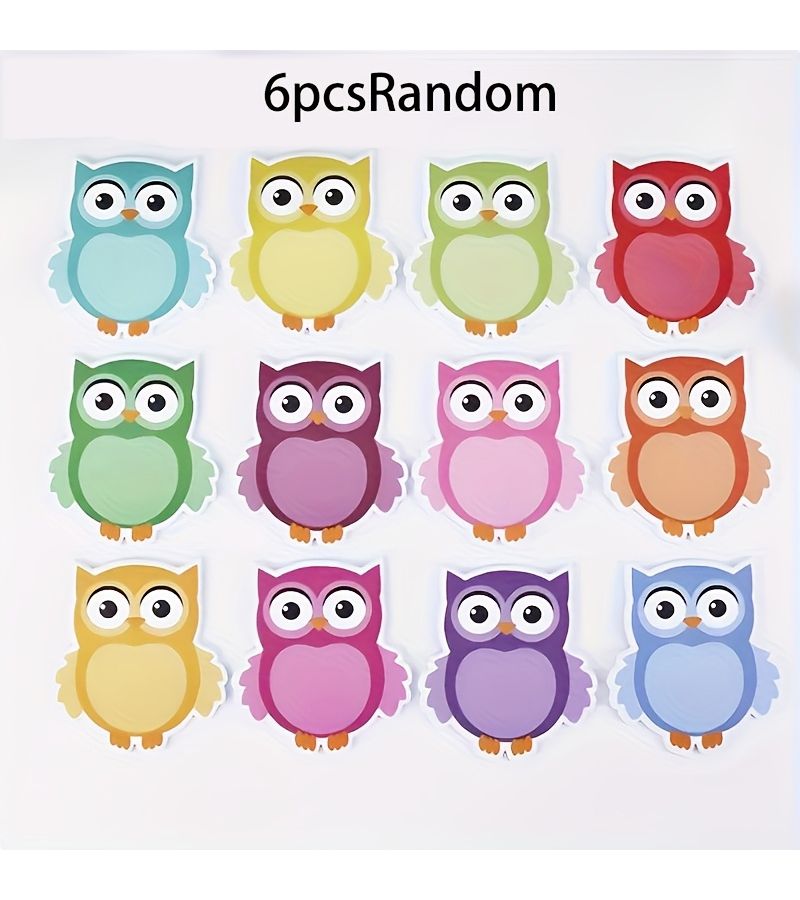 12pcs Cute Owl Animal Clip Art Note Pad For Reminder Study Office School And Home Organization - Image 4