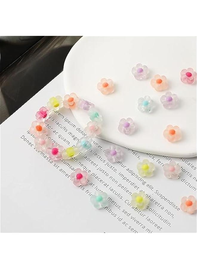 فايلكس خرز زور أكريليك ألوا الحلوى، شفاف ديزي للحرف اليدوية، اساور، قلائد، مجورات، 13 ملم 200 قطعة) - Image 2