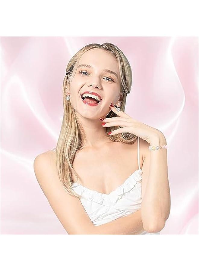 فايلكس خرز زور أكريليك ألوا الحلوى، شفاف ديزي للحرف اليدوية، اساور، قلائد، مجورات، 13 ملم 200 قطعة) - Image 4