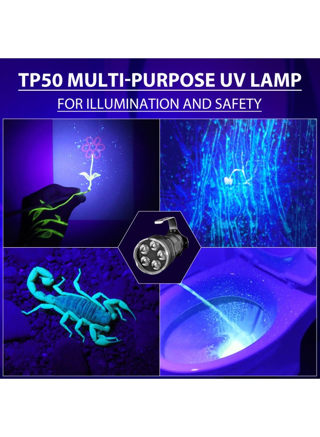 Loquat ANEKIM TP50 UV Black Light 50W High Power UV Flashlight 365nm Scorpion Lamp 395nm-Colour:Tp50 395nm Bare Branch - Image 2