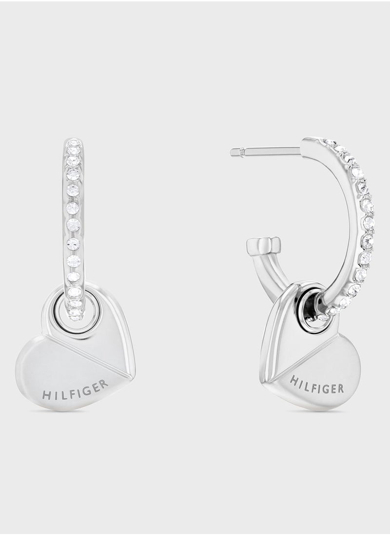 TOMMY HILFIGER - Stainless Drop Earrings - Image 1