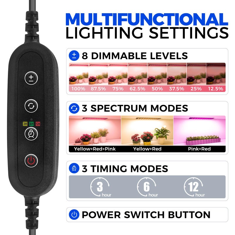Barrina CX83Z Indoor Greenhouse with Grow Light, 4-Tier Corner Plant Stand, 30W Full Spectrum Growing Light Panels, Mini Greenhouse with Tent for Seed Starting, 3/6/12h Timer, 15.7 x 11.8 x 59.1IN - Image 4
