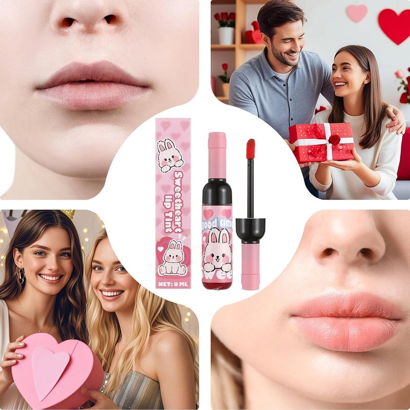 Lip Stain,Matte Waterproof Lipstain Lasting | Nourishing Lip Gloss,For Women Girls Partiers Dating Gathering Travel - Image 4