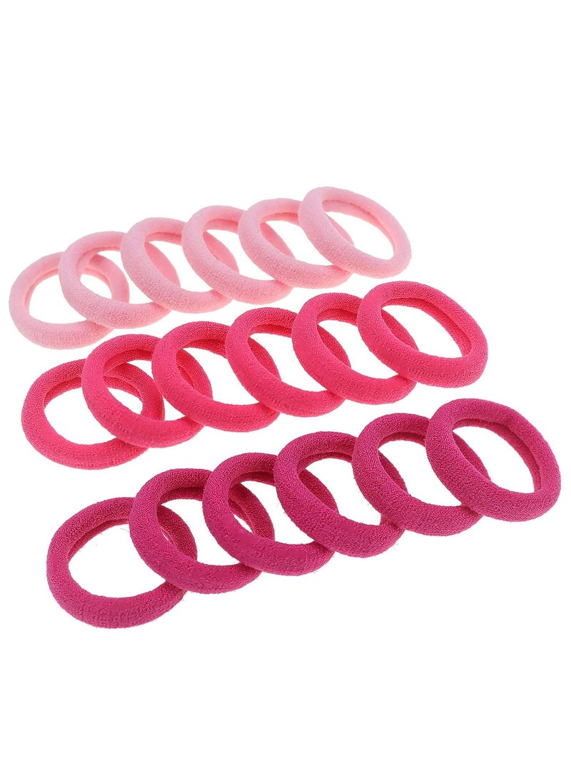Lelet 150Pcs Nylon Toddler Hair Elastics Ponytail Holder Soft & Seamless Baby Hair Ties, Colorful Rubber Bands for Girls, Gentle on Hair, 2.3cm Diameter-Pink Colors - Image 4