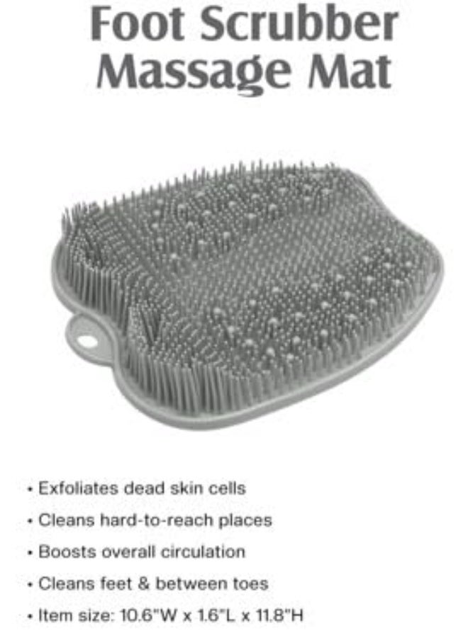 ZENVY Foot Bath Tub and Silicone Foot Scrubber Massage Mat Set for Soothing at-Home Relaxation (Foot Bath & Scrubber Mat) - Image 4