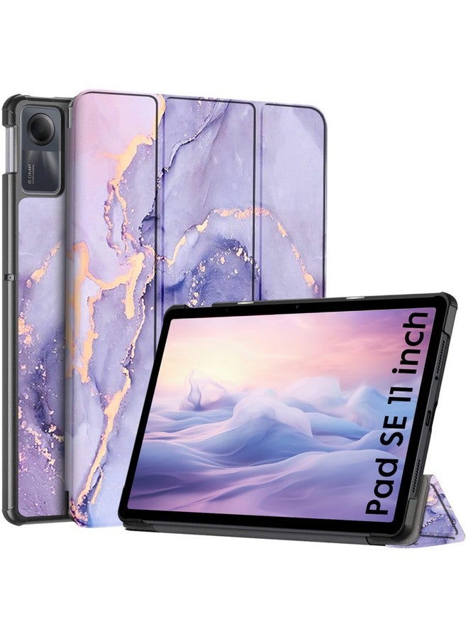 Robustrion Cover for Redmi Pad SE 11 inch Cover Case, Trifold Flip Stand Cover Case for Redmi Pad SE 11 inch Tablet [Auto Sleep/Wake Support] - Marble Lilac - Image 1
