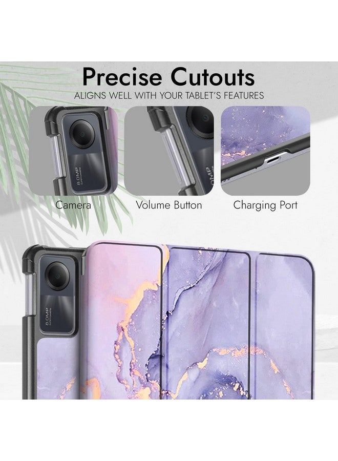 Robustrion Cover for Redmi Pad SE 11 inch Cover Case, Trifold Flip Stand Cover Case for Redmi Pad SE 11 inch Tablet [Auto Sleep/Wake Support] - Marble Lilac - Image 4
