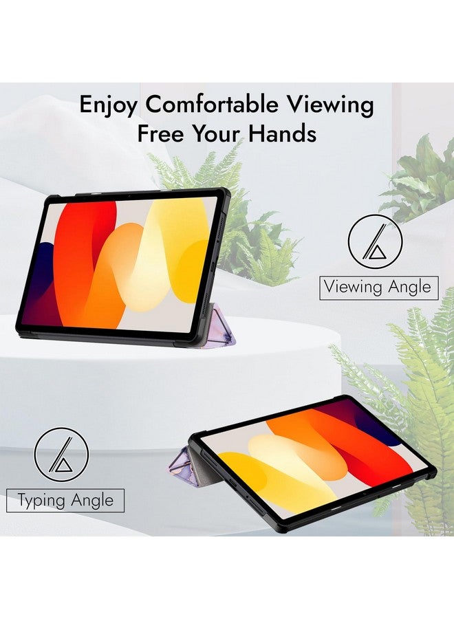 Robustrion Cover for Redmi Pad SE 11 inch Cover Case, Trifold Flip Stand Cover Case for Redmi Pad SE 11 inch Tablet [Auto Sleep/Wake Support] - Marble Lilac - Image 5