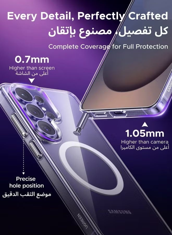 Nexlynx Samsung Galaxy S26 Ultra Magnetic Case, [iCrystal Tech] [Drop Protection] [Compatible with Round MagSafe Acc] Ultimate Shockproof Protection Cover, Magnetic Case for S26 Ultra with Shockproof Bumper clear - Image 2