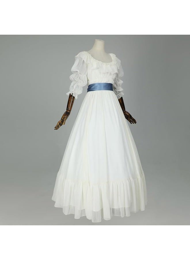 Miccostumes Women's Regency Dress Empire Waist Dress Medieval Renaissance Costume Victorian Rococo Dress (M) - Image 2
