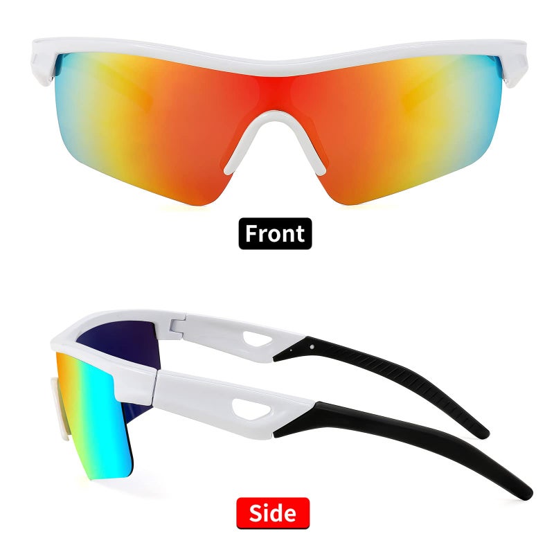 FEISEDY FEISEDY Kids Teens Baseball Polarized Sunglasses Sports TR90 Frame Boys Girls Cycling B2454  - Image 5