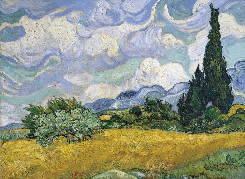 eurographics Wheat Field with Cypresses by Vincent Van Gogh 1000-Piece Puzzle, Model:6000-5307 - Image 2