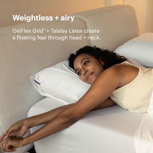 Purple Harmony Pillow - Standard Tall, Greatest Pillow Ever Invented, 360º Hex Grid & Talalay Latex Core - No Pressure Support, Stays Cool, Luxurious Comfort - Image 4