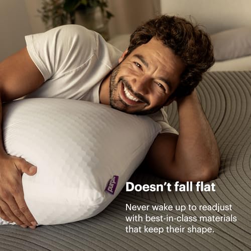 Purple Harmony Pillow - Standard Tall, Greatest Pillow Ever Invented, 360º Hex Grid & Talalay Latex Core - No Pressure Support, Stays Cool, Luxurious Comfort - Image 5