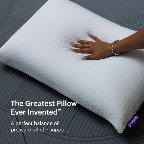 Purple Harmony Pillow - Standard Tall, Greatest Pillow Ever Invented, 360º Hex Grid & Talalay Latex Core - No Pressure Support, Stays Cool, Luxurious Comfort - Image 3