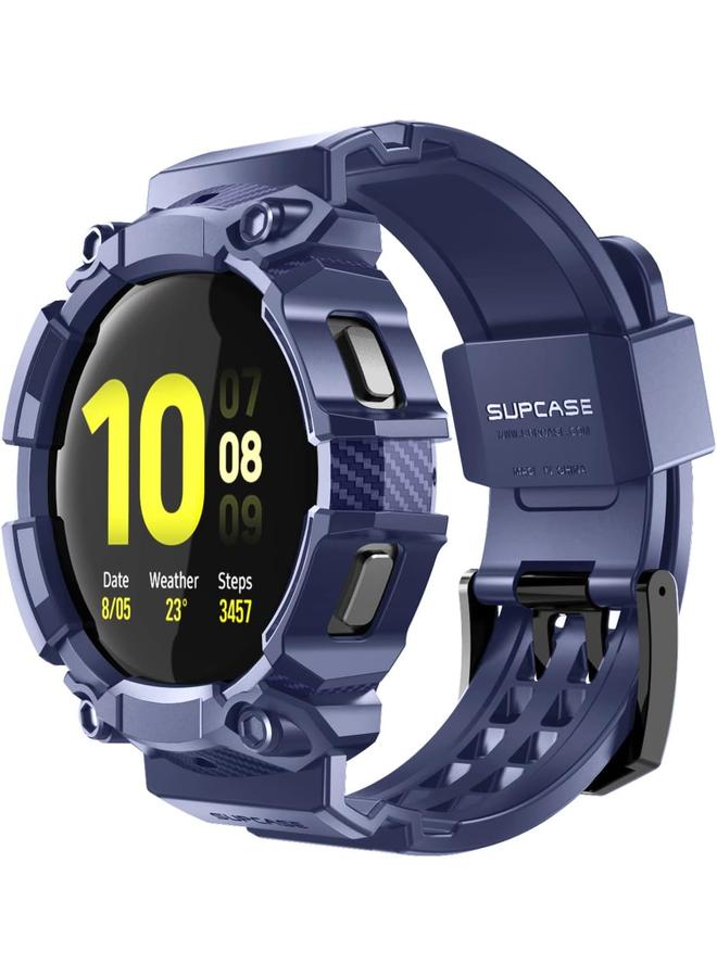 SupCase Unicorn Beetle Pro Series Case Designed For Galaxy Watch 4 44Mm 2021 Release Rugged Protective Case With Strap Bands Blue - Image 1