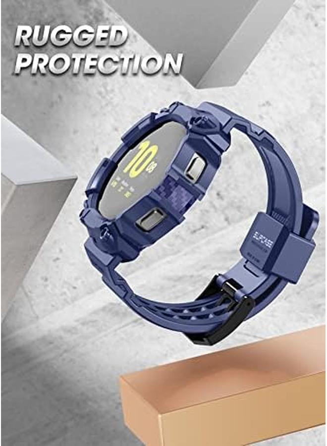 SupCase Unicorn Beetle Pro Series Case Designed For Galaxy Watch 4 44Mm 2021 Release Rugged Protective Case With Strap Bands Blue - Image 2