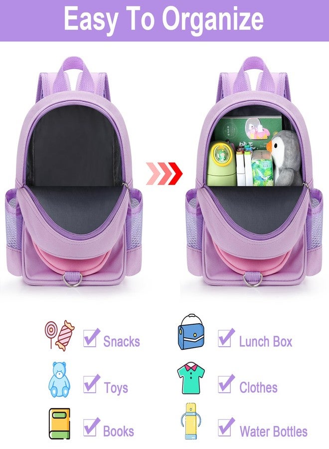 Accmor Toddler Leash Backpack with Anti Lost Wrist Link, 4 in 1 Children Back Pack Cute Peach Safety Walking Harness Bag, Kids Travel Essential Mini Rucksack with Strap Tether for Baby Girls - Image 3