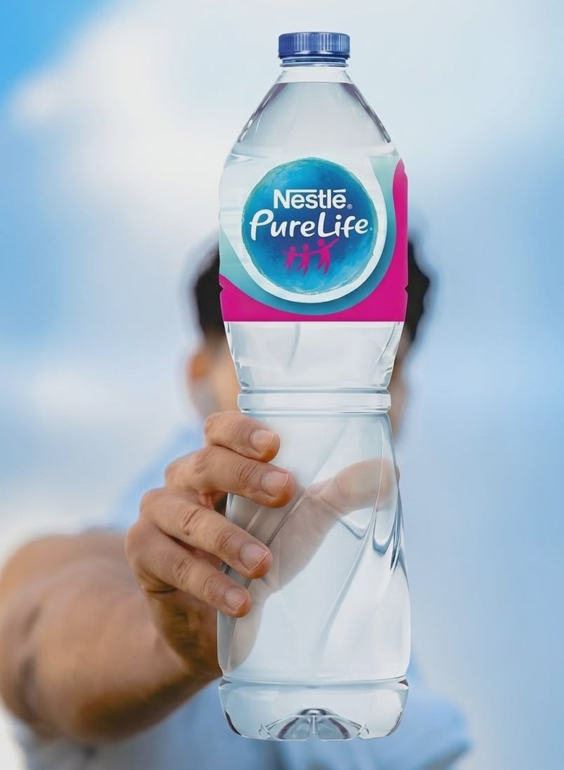 Nestle Nestlé Pure Life Bottled Drinking Water - 1.5L - Case of 12 Bottles - Image 3