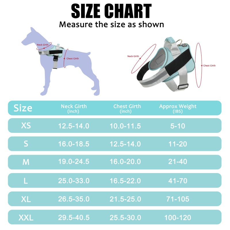 Bolux Dog Harness, No-Pull Reflective Dog Vest, Breathable Adjustable Pet Harness with Handle for Outdoor Walking - No More Pulling, Tugging or Choking - Image 4