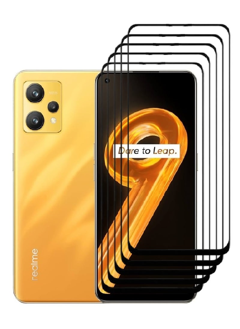 AINA 5 Pieces Tempered Glass Screen Protector 5D Designed For Realme 9 Full Glue Edge to Edge Full Screen Coverage And Bubble Free - Image 1
