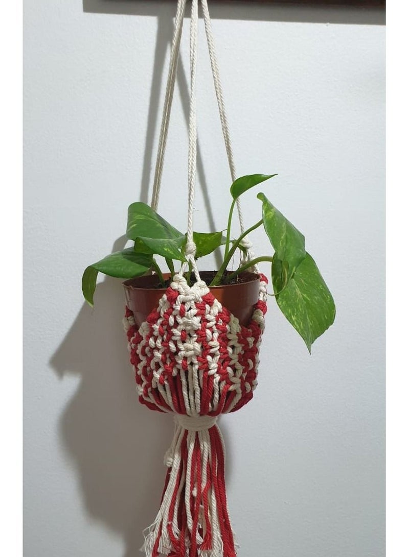 handmade macrame plant hanger