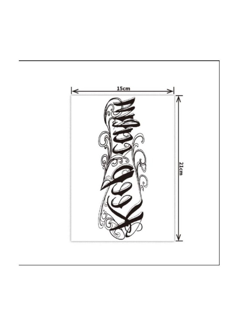 Keep calm  Fashion Arm Tattoo English Character Temporary Word Tattoos Letters Waterproof - Image 2