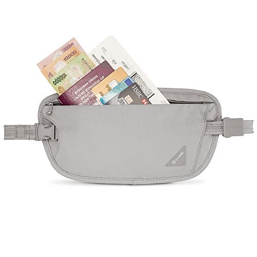 Pacsafe Coversafe X100 Anti-Theft RFID Blocking Waist Wallet, Neutral Grey - Image 4