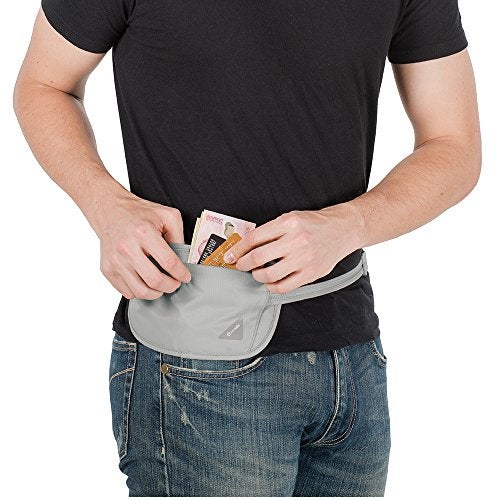 Pacsafe Coversafe X100 Anti-Theft RFID Blocking Waist Wallet, Neutral Grey - Image 2
