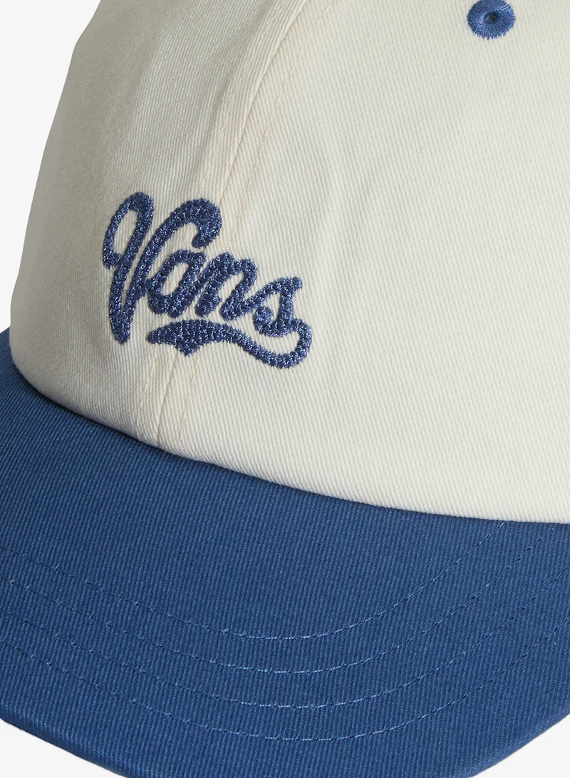 Vans True Navy Lefty Script Curved Bill Jockey Cap  | Best Price UAE