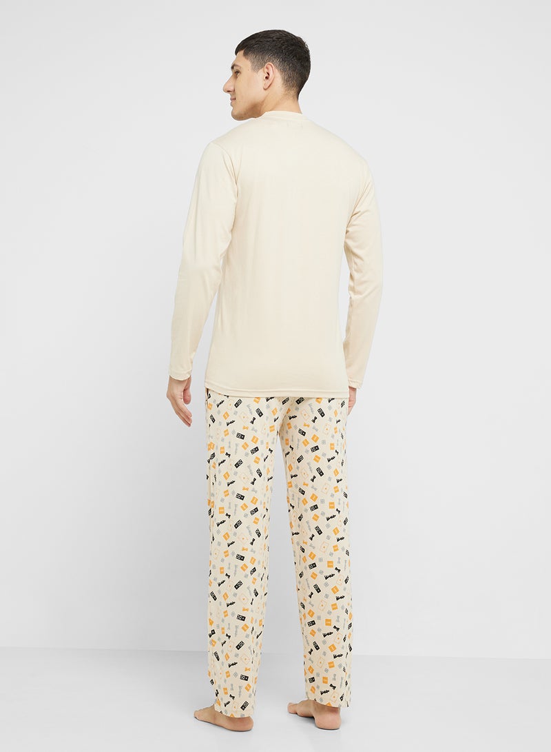 Robert Wood Nightwear T-Shirt & Pants Sets  - Image 2