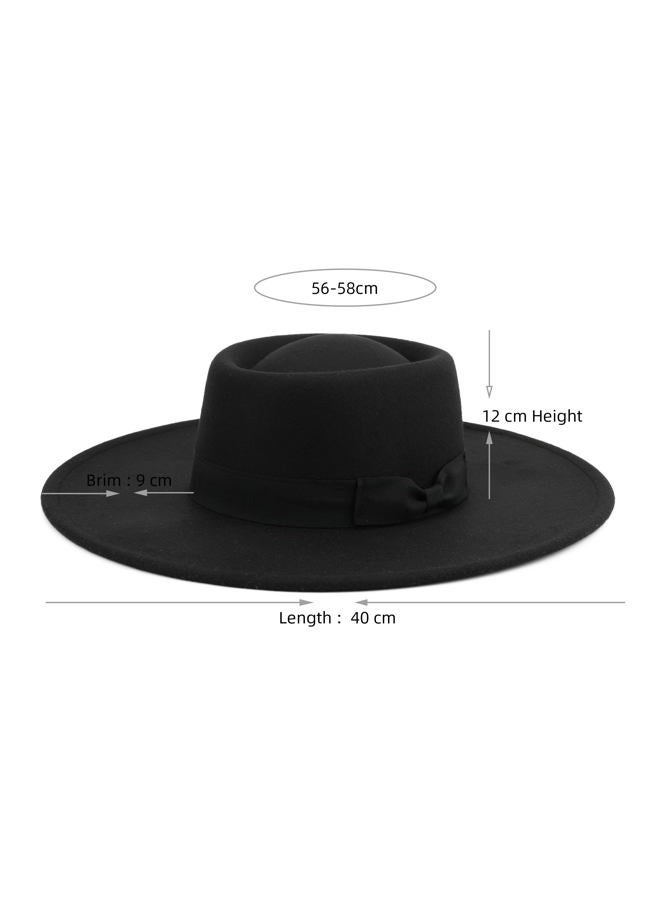 Pro Celia Big Wide Brim Women Fedora Hat, Oval-black, One size - Image 3