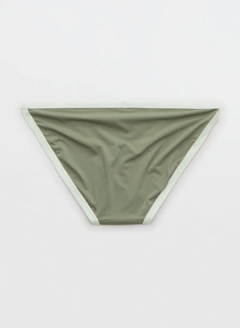 Aerie Logo High Leg Bikini Bottom