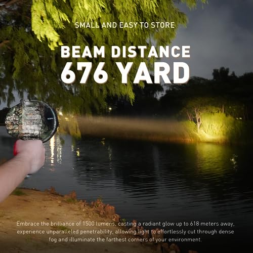 GOODSMANN Spotlight Hunting Camo Portable Handheld Spotlights 1500 Lumen Realtree® Xtra Halogen Boat Corded 12V Plug-in Spot Light Outdoor with Oxford Bag Tactic Pro H102-01 - Image 4