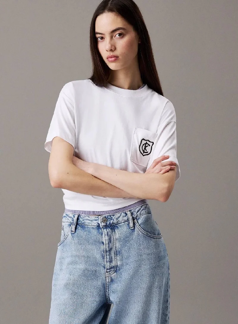 Cropped Shield Logo T-shirt