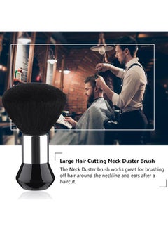 Patelai 3 Pieces Neck Duster Brush Barber Hair Blade Clipper Soft Nylon Trimmer Shaver Razor Cleaning with Storage Bag for Hair Styling(Black)  - Image 2