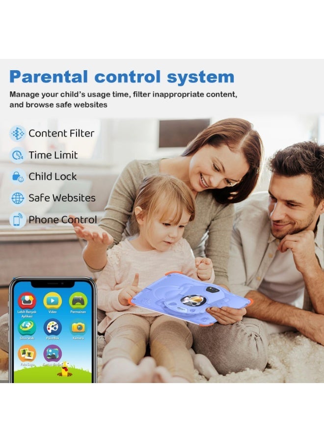 بوصة 7 أندرويد للأطفال 1 جيجابايت + 16 جيجابايت واي فاي رباعي النواة أندرويد تابلت لوحي منتجات تعليمية للأطفال  تابلت تعليمي  للاطفال-بدون شريحة - Image 3