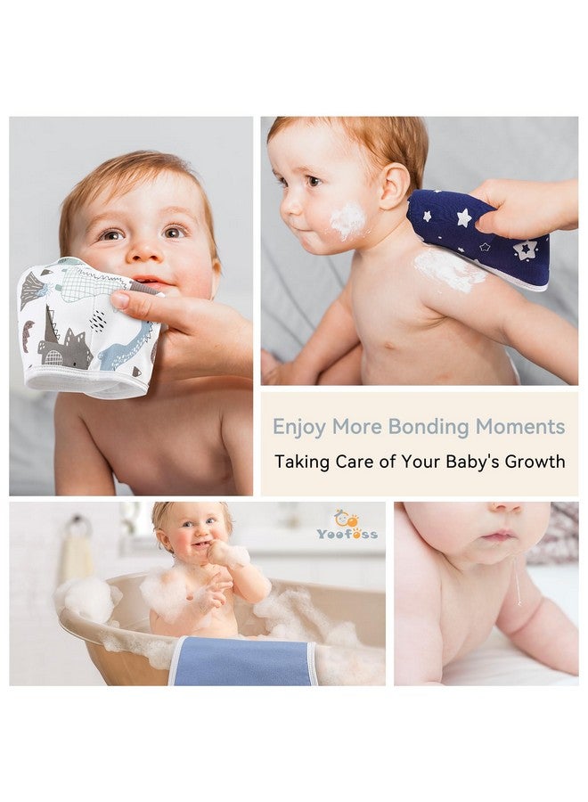 YOOFOSS Yoofoss Baby Burp Cloths 100% Organic Cotton 5 Pack Burping Cloths for Babies Boys Girls Large 21''X10'' Extra Soft and Absorbent Dinosaur - Image 5