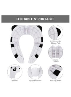 Generic Toddler Toilet Seat Cover, Upgrade Portable Potty Seat With Splash Guard For Toddler  - Image 3