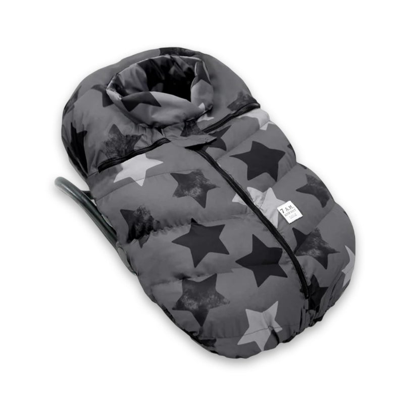 7 A.M. 7AM Enfant Car Seat Covers - Cocoon Baby Cover for Boys & Girls, Rain & Snow Repellent, Breathable Windproof, Center Zipper, Universal Fit for Infant Car Seat (0-12M) (Stella) - Image 1