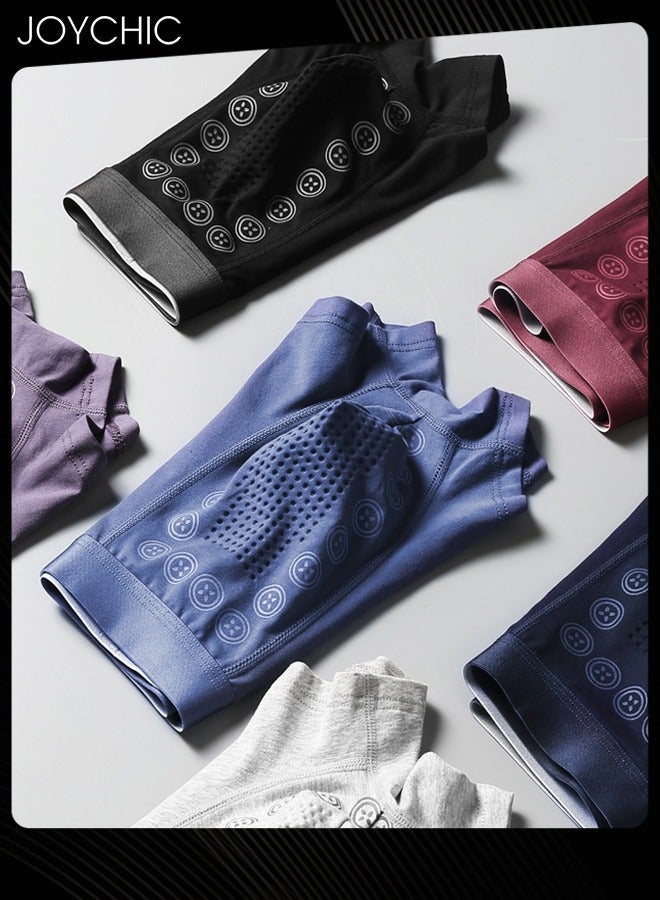 Joychic طقم ملابس داخلية للرجال من 3 قطع لفصل الربيع والصيف والخريف والشتاء بتمدد عالي بدون seams قطن قابل للتنفس ومضاد للبكتيريا شورت بوكسر للمراهقين بألوان متعددة - Image 2