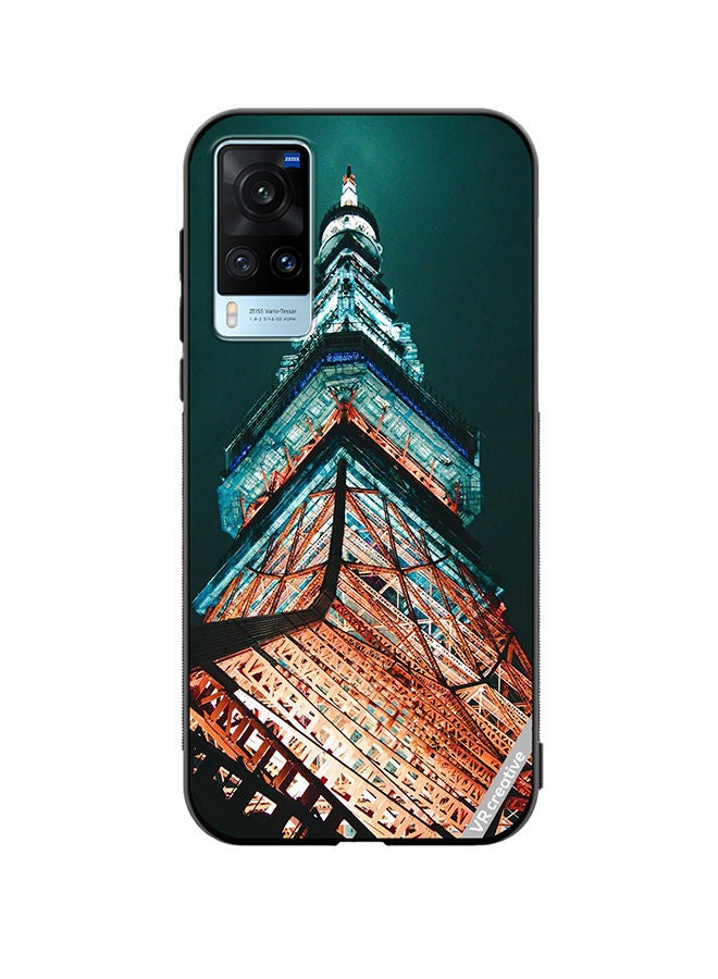 VR CREATIVE Protective Case Cover For Vivo X60 Tokyo Tower Design Multicolour - Image 1