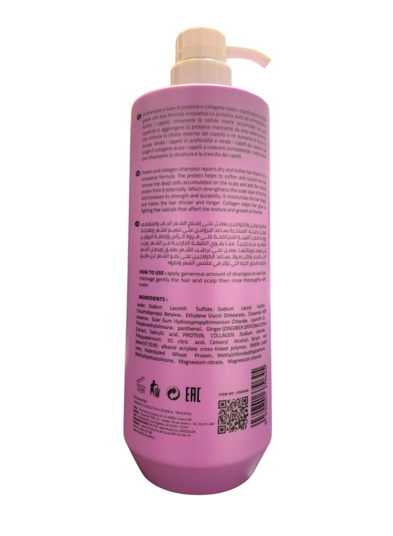 Uno Care Shampoo with Protien and Collagen 1000ml - Image 2