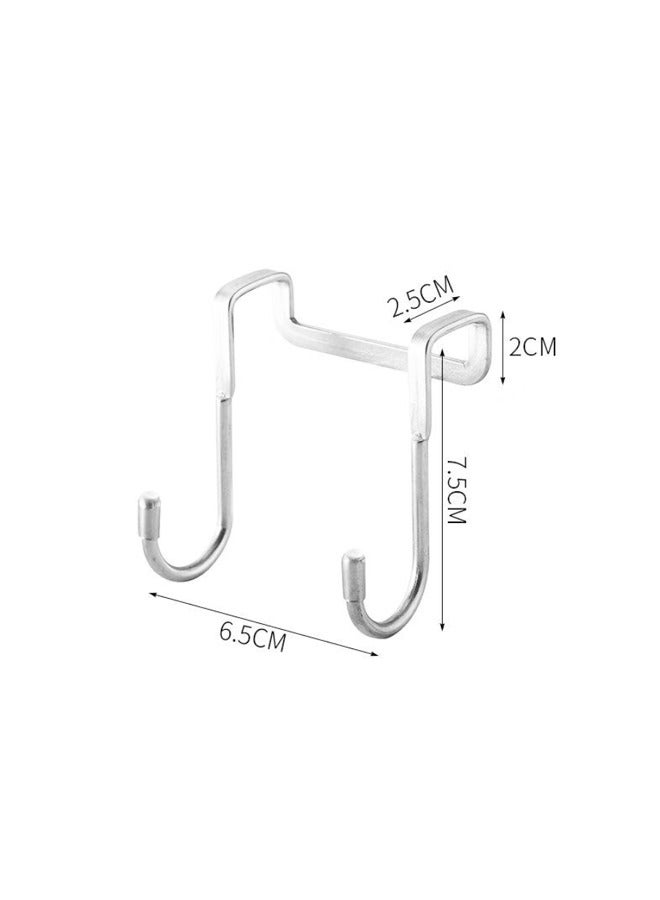 4 Pcs Over Cabinet Hook,Multi-Use Gabinet Doors Double S Hooks for Hanging,Kitchenware,ClosetCabinet Hooks for Hanging  - Image 2