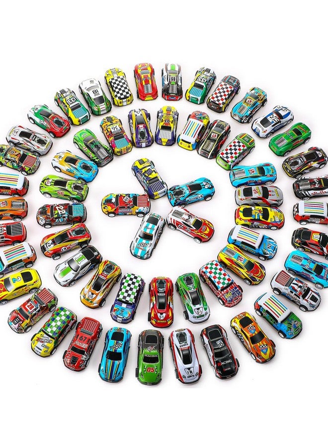 Vinsot 60 Pack Pull Back Toy Cars Mini Die Cast Race Cars Vehicles Bulk Treasure Box Toys For Classroom Goodie Bag Stuffers Pinata Fillers Prize Birthday Party Favors Car Toys For Teens Girls Boys - Image 1