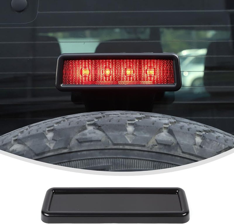 Linskip Rear Brake Light Cover Compatible with 2007-2017 Jeep Wrangler JK JKU, Rear High Centre Third Brake Guard Decoration for Jeep JK Accessories(Dark Smoke) - Image 1