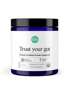 Prebiotic And Probiotic Powder Supplement 20 Billion Probiotics 7 Strains For Best Prebiotic Powder Nongmo Probiotics For Women Men & Kids Lavender Lemonade Flavor 30 Servings