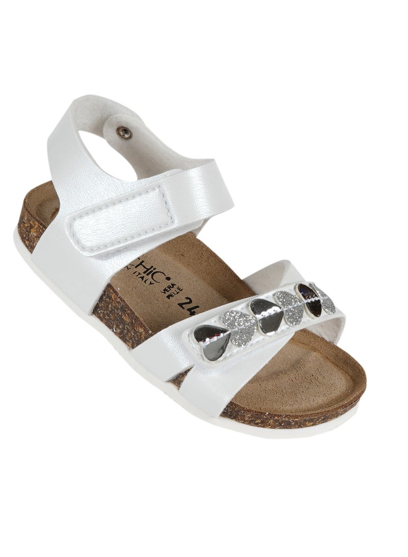 BiOCHIC Biochic Girls Backstrap Sandal 012-428 804CMT-White 